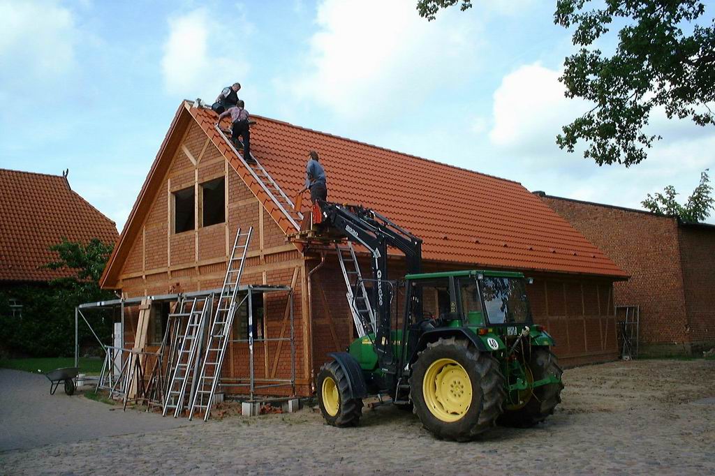 beim Dachdecken